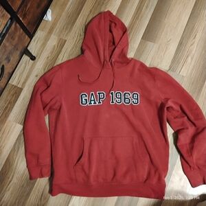 GAP Women's XL Burgundy/Red Fleece Hoodie